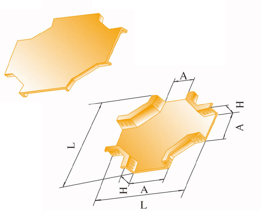 XQJ-ZBQ-C-04A阻燃槽式水平四通