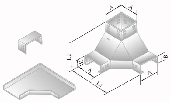 XQJ-LPC-03F型铝合金上角垂直三通