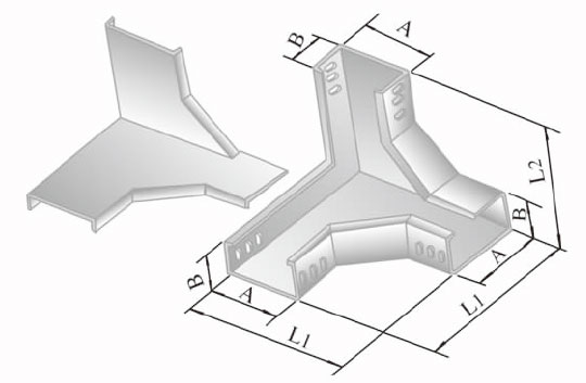 XQJ-LPC-03G型铝合金下角垂直三通