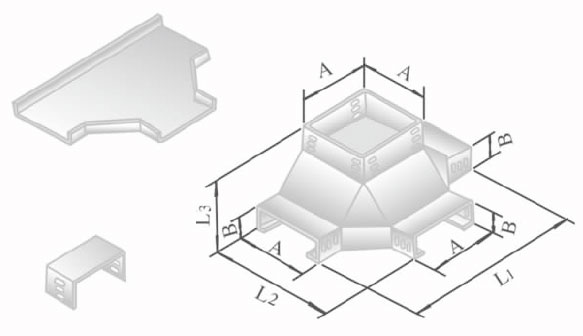 XQJ-LPC-04B型铝合金上垂直四通