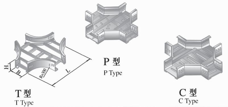 BTQJ1D、BPQJ1D、BCQJ1D 型不锈钢水平四通桥架